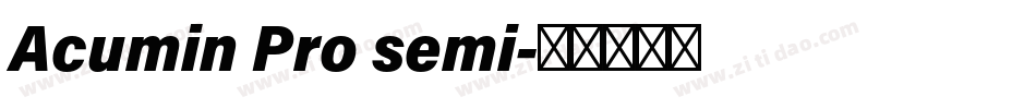 Acumin Pro semi字体转换